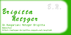 brigitta metzger business card